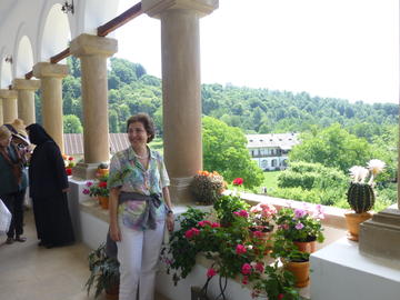 Gülru Necipoğlu, Horezi Monastery, Romania. June 2015